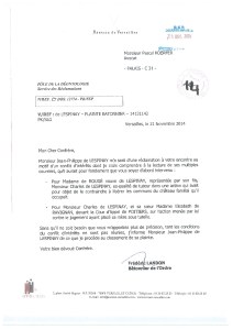 Bâtonnier Landon classe en refusant d'entendre Koerfer !