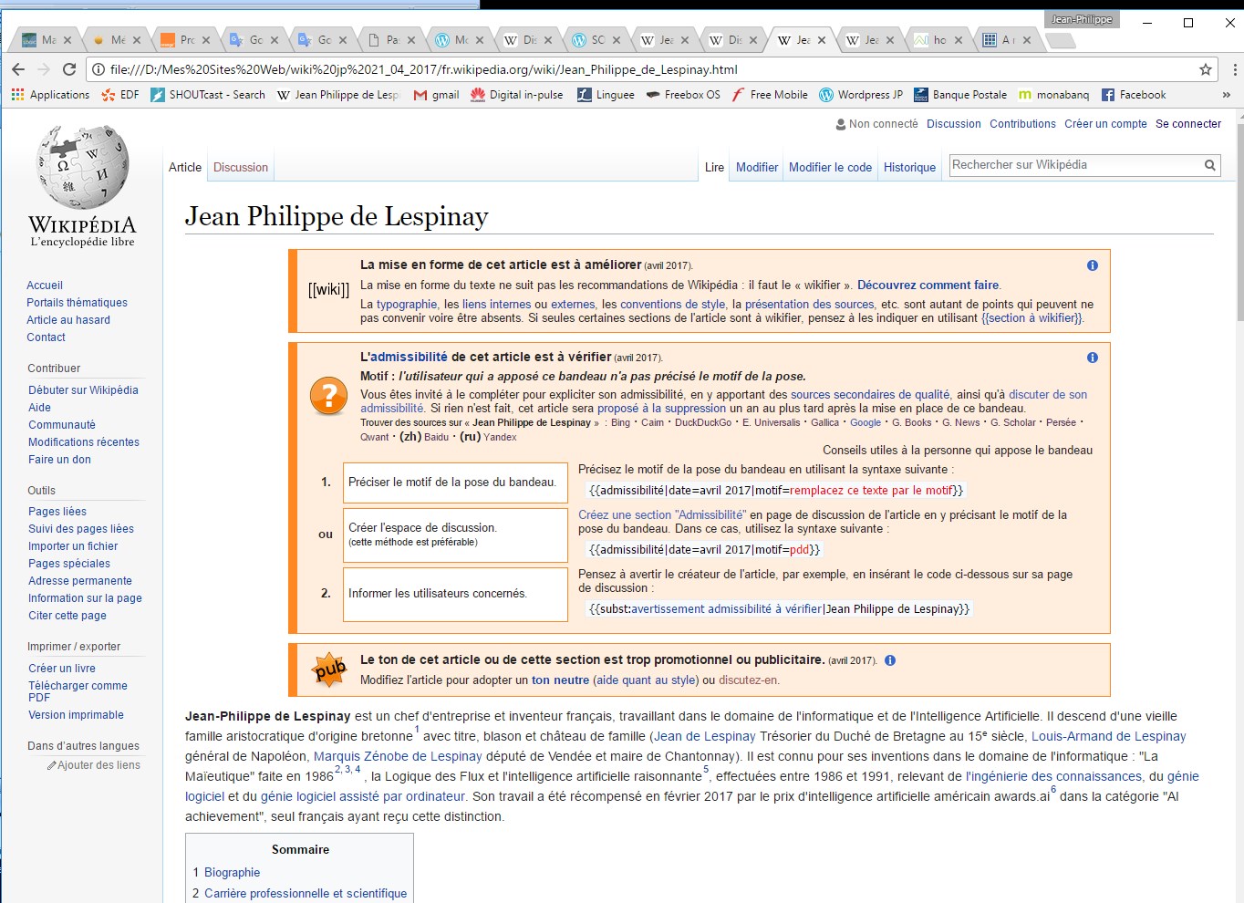 3 bandeaux dans bio JP WP