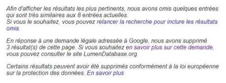 Google caviarde la recherche sur Koerfer