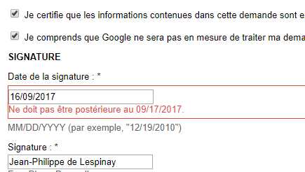 Requête auprès Google cf Koerfer