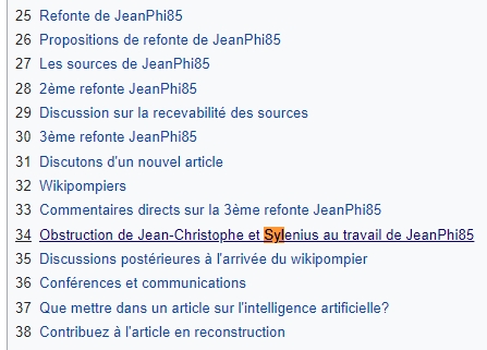 Wikipedia, Sylenius et Benoist