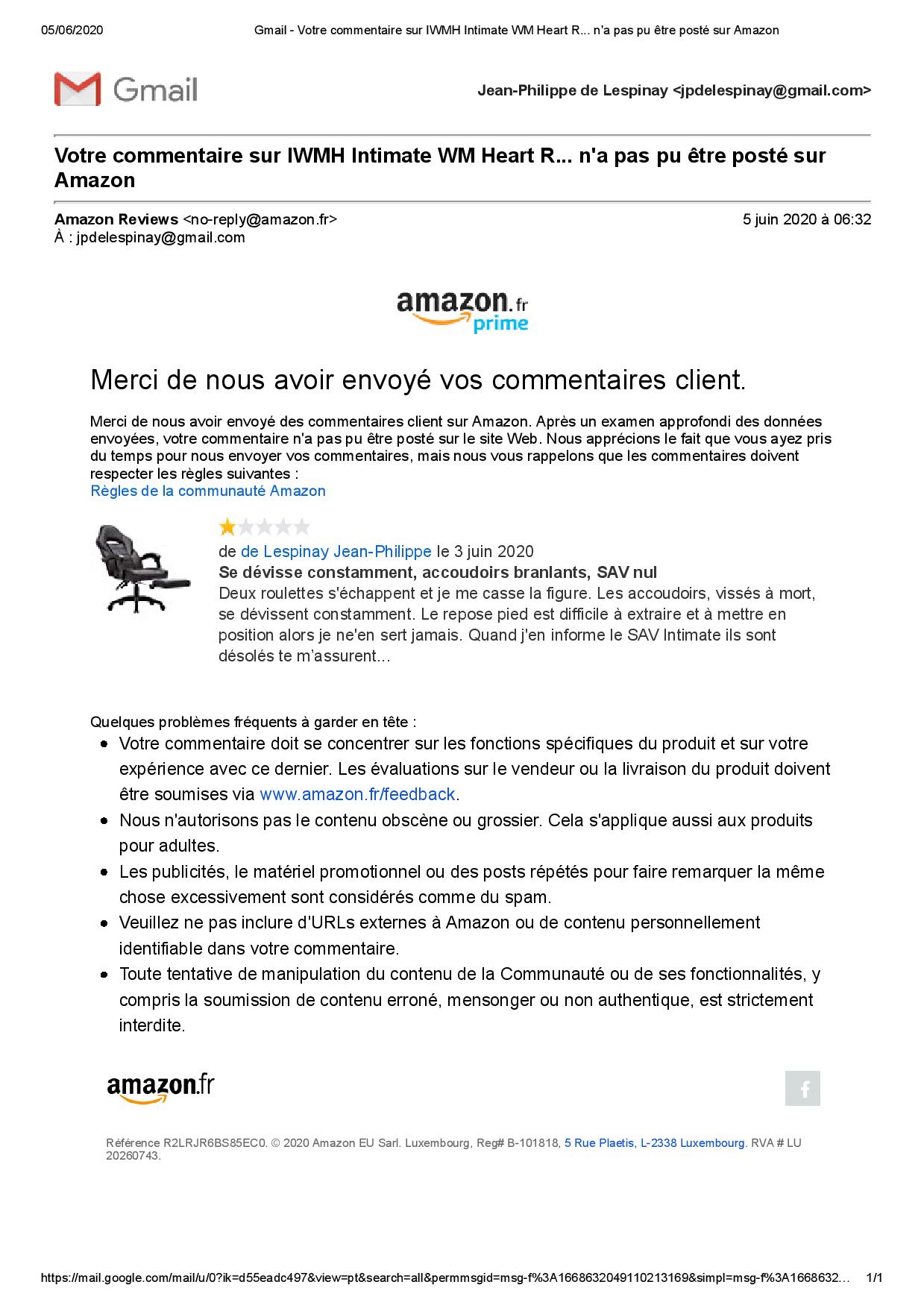 Votre commentaire Amazon sur IWMH Intimate WM Heart R... n a pas pu être posté sur Amazon-page-001