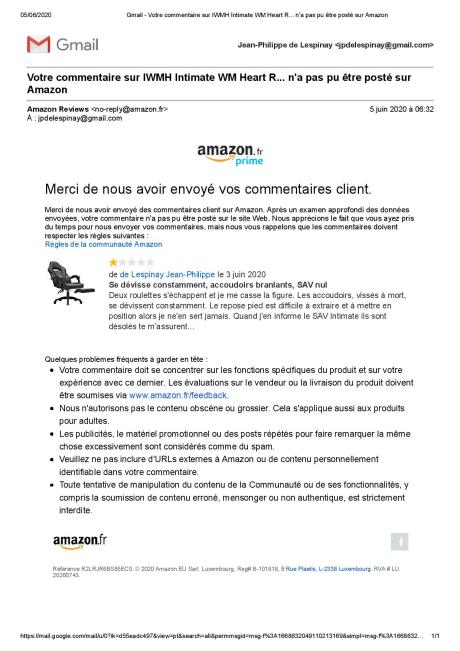 Votre commentaire Amazon sur IWMH Intimate WM Heart R... n a pas pu être posté sur Amazon-page-001